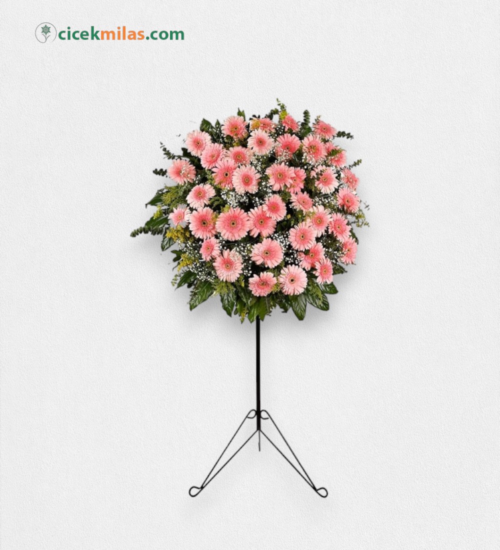 Pembe Gerbera Ferforje Aranjman